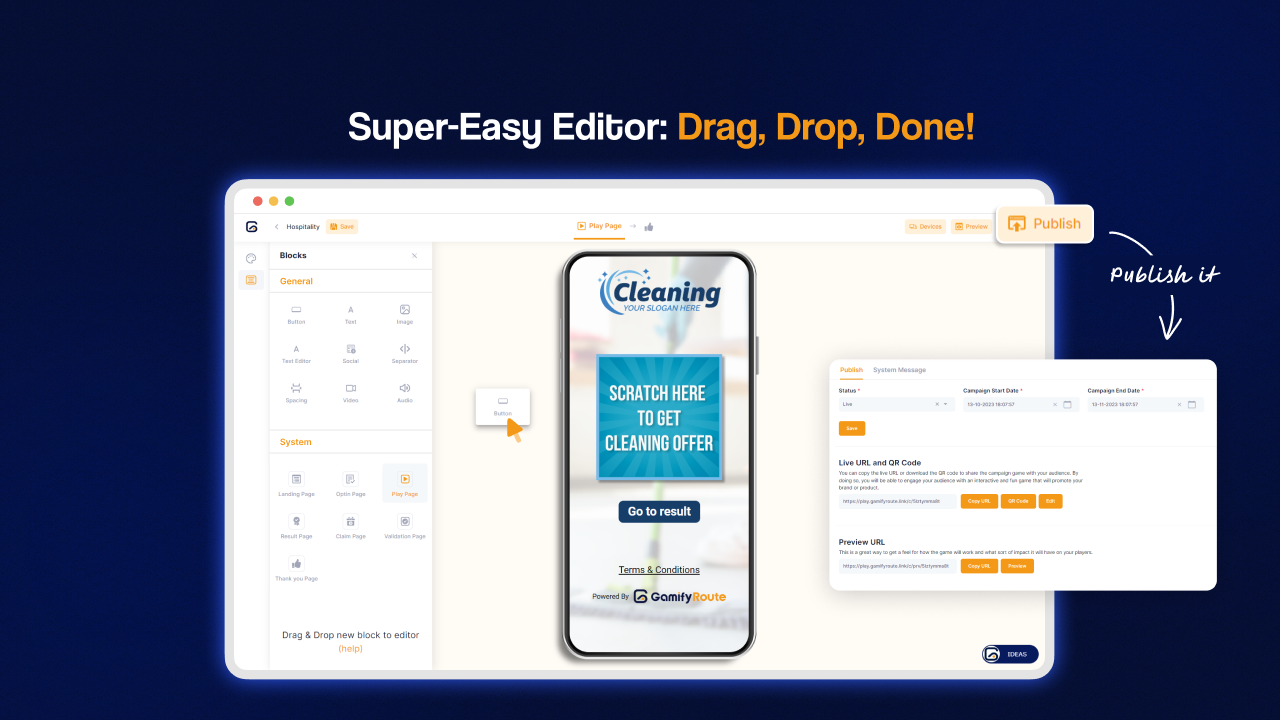 screenshot of Gamify Route